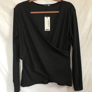 Boohoo | Wrap Style Black Shirt
